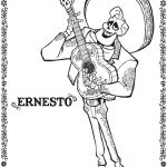 Dibujo de Ernesto coco plantilla para dibujar y colorear
