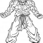 Dibujo de Goku fase 2 sayan para colorear y dibujar