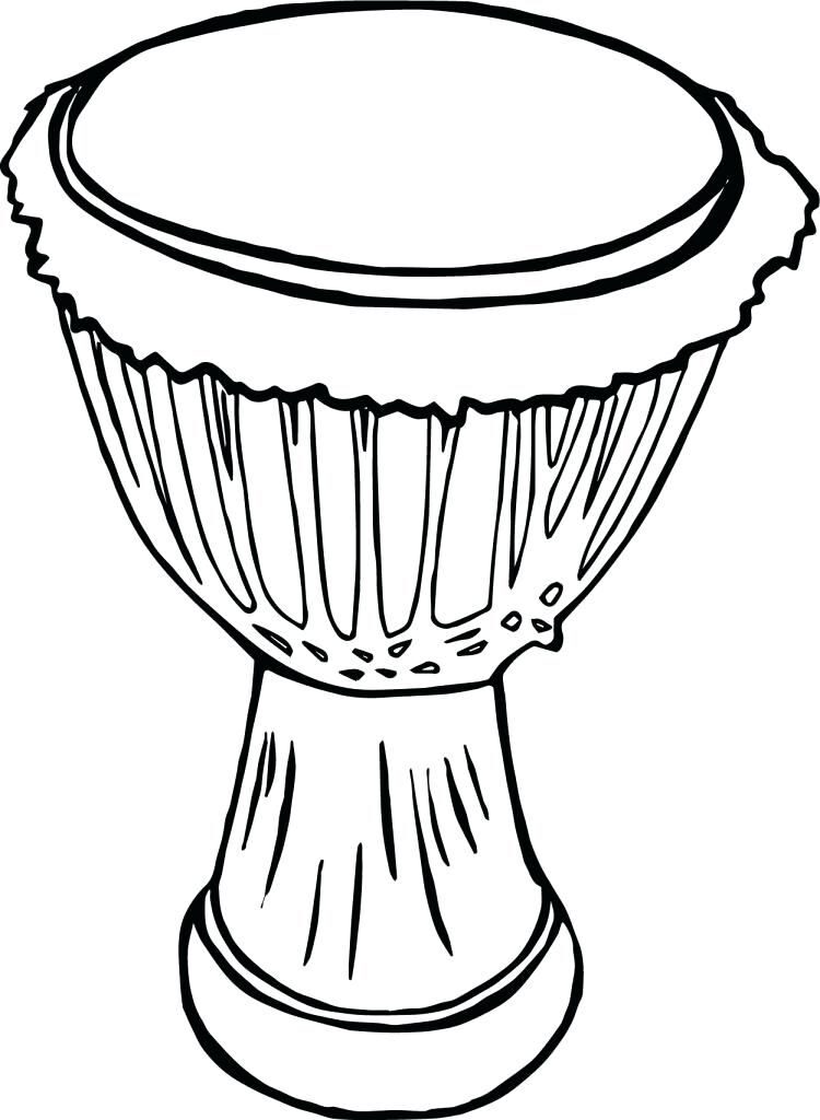 Drums Coloring Pages - Dibujo Para Imprimir - Dibujo para Imprimir